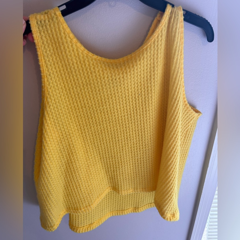 Yellow top size large so soft and cute